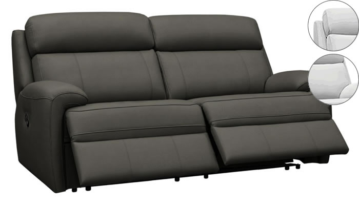 G Plan Hardy 2 Seater Electric Double Recliner Headrest Lumbar Cambridge Buffalo